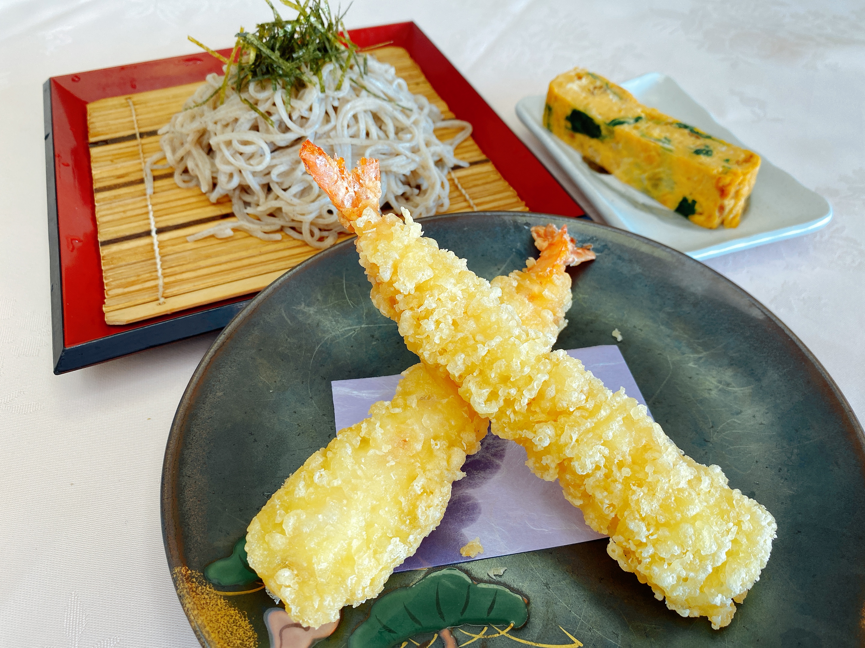 海老天ざる蕎麦